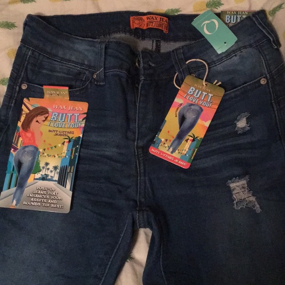 Ripped Ankle Jeans High Waisted - Picture 2 of 4